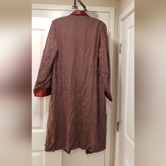 Vintage Jacket SIlk 1940s 1950s mens sz medium polka dot ♥ - Picture 4 of 6